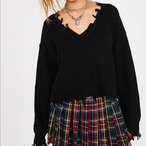 Missed Class Distressed Sweater